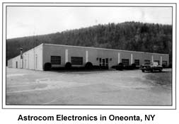 Astrocom Electronics facility in Oneonta, NY